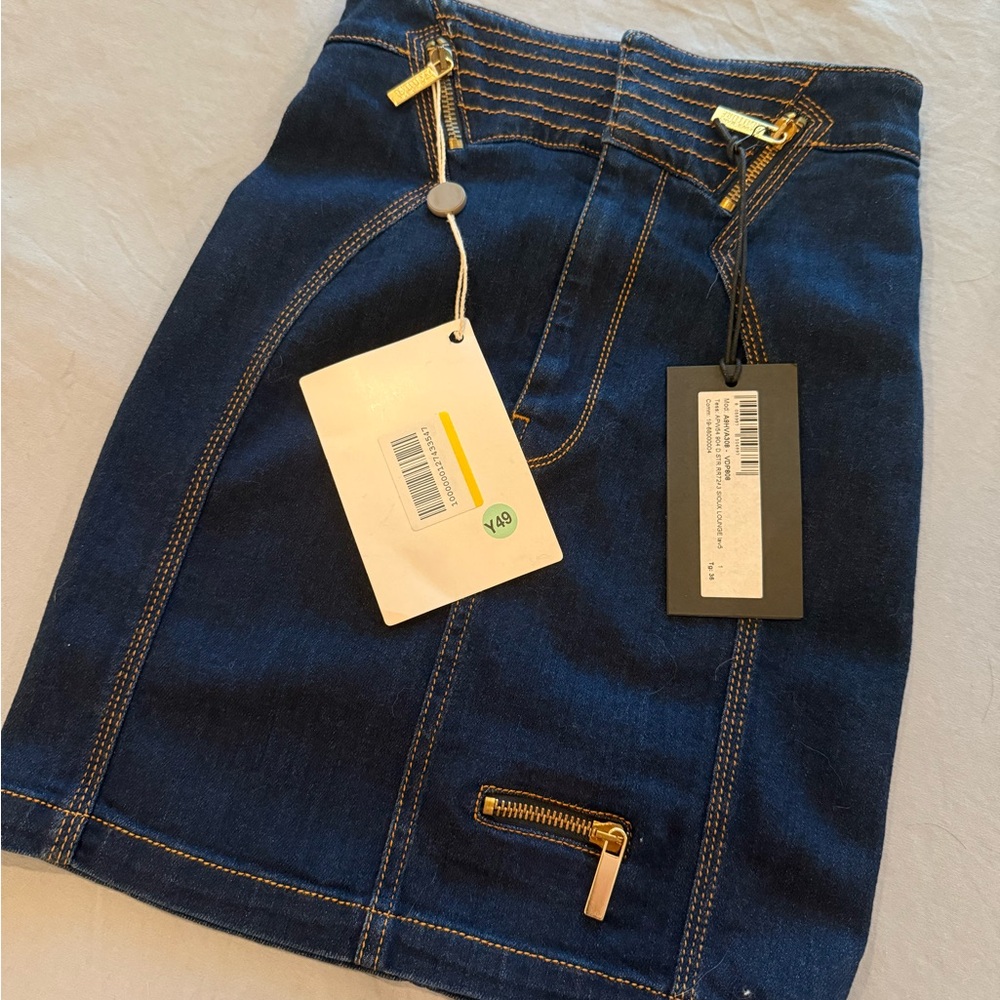 NWT Versace Jeans Couture Denim Skirt